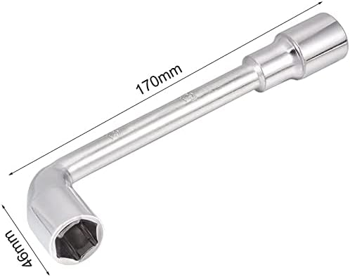EuısdanAA 16mm Metrik L Şekilli Açılı Açık Hex 6 nokta lokma anahtar (Llave de tubo altıgen abierta de 6 puntos en forma de