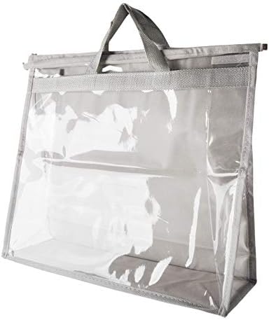 Vercord Temizle PVC Çanta Tozsuz Kapak Moistureproof Çanta saklama çantası Organizatör Kolu ıle Fermuar Uzay-Kaydet Tutucu