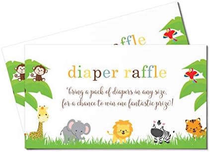 Sevimli Orman Bebek Bezi Çekiliş Biletleri (25 Paket) Bebek Duş Çizim Oyunları-Davetiye Ekleme Kartları-Nötr Erkek veya Kız
