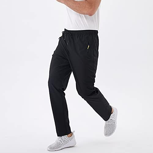 Rapoo erkek Sweatpants Fermuar Cepler Hafif Egzersiz Pantolon Koşu Egzersiz Spor