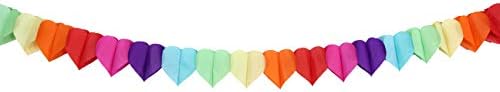 CC Parti A. Ş. Gökkuşağı Kağıt Kalp Şekli Afiş Dekorasyon / sevgililer Günü Eşcinsel Gurur LGBTQ Bebek Duş Çocuklar / İyilik