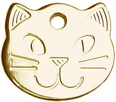 PETCARE Kedi Etiketleri Kişiselleştirilmiş Evcil Hayvanlar için Küçük Yavru Kafa Şekilli Lazer Kazınmış Adı Numarası Adresi