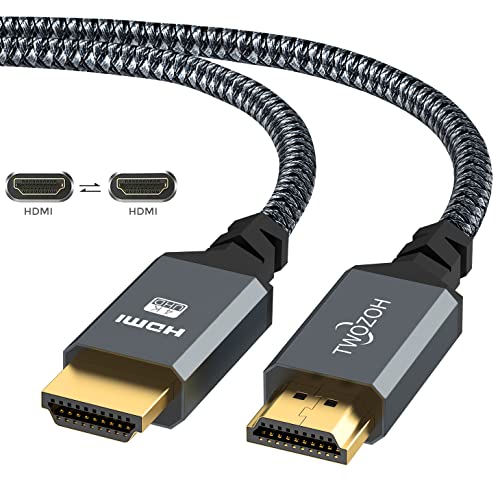 Twozoh 4 K HDMI Kablosu 10FT, yüksek Hızlı 60HZ 18 Gbps Örgülü HDMI HDMI Kablosu ile Uyumlu PS5, PS4, PC, Monitör, Projektör,