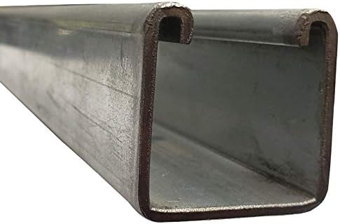 Orijinal Unistrut P1000 1-5 / 8 12 Gauge Çelik Dikme Kanalı, Sağlam Sırt, Ön Galvanizli Çinko 5 Ayak Uzunluğu