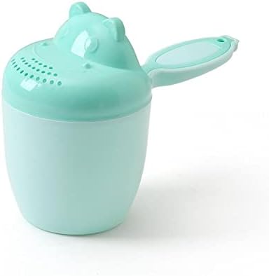 NC Bebek Şampuanı Fincan Bebek Duş Fincan Karikatür Hippo Yıkama Kapağı Yıkama Kaşık Yeşil