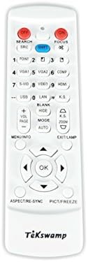 Casio XJ-A230 için Yedek Video Projektör Uzaktan Kumandası (Beyaz)