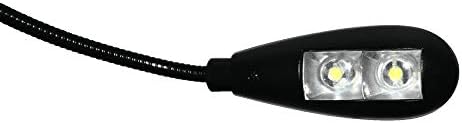 2 LED Işıklı ve Esnek Gooseneck'li USB Okuma Lambası - Dizüstü Bilgisayar, Masaüstü, PC ve MAC Bilgisayar için 2 Parlaklık