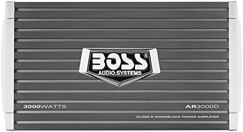 BOSS Ses Sistemleri AR3000D D Sınıfı Araç Amplifikatörü-3000 Watt, 1 Ohm Kararlı, Dijital, Monoblok, Mosfet Güç Kaynağı