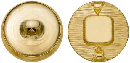C & C Metal Ürünler 5111 Modern Metal Düğme, Boyut 30 Ligne, Altın, 36'lı Paket