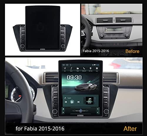 KiriNavi Araba Stereo Radyo Skoda Fabia ıçin mk3 2015 2017 Andriod 10 4 çekirdekli GPS Navigasyon Bluetooth ıle 9.7 ınç