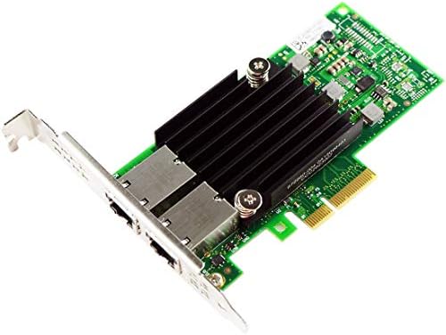 Intel ELX550AT2 ıçin FLYBİSH Cips PCI - E X4 Bakır RJ45 Çift Bağlantı Noktaları 10 Gb Ethernet Yakınsak Ağ Kartı (CNA/NIC)
