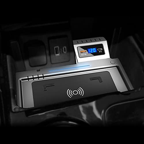 GGBLCS 15 W Araba Qİ Kablosuz Şarj için Ford Explorer 2020 Aksesuarları Cep Telefonu Hızlı Şarj Araba Aksesuarları ile QC3.