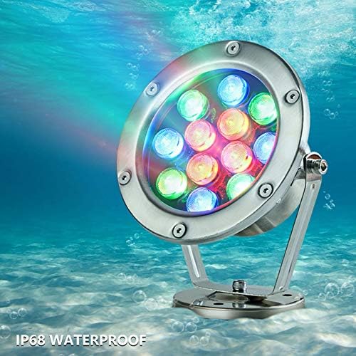 ASPZQ gömülü ışıklar LED sualtı ışıkları açık yağmur geçirmez renkli spot, Yüzme havuzları, balık havuzları, çeşmeler, balık
