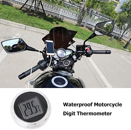 LJLCD Higrometre Mini Su Geçirmez Araba Motosiklet Araba Dijital Termometre Ölçer Çok Yönlü ve Kurulumu kolaydır.