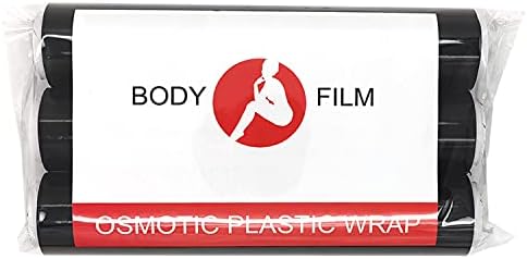 Dingfeng 3 Rolls 60 Metre Premium Siyah Ozmotik Plastik Zayıflama Vücut Wrap Film