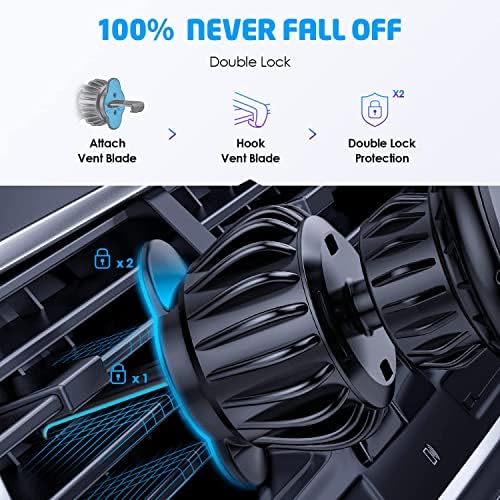 WixGear [2 Paket] Evrensel Hava Firar Manyetik telefon tutucu için Araba, Telefon Dağı için Araba için Cep Telefonları ve Mini