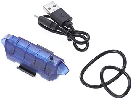 PRETYZOOM 3 adet arka ışık USB şarj edilebilir LED ışık 4 Modu Bisiklet Emniyet Uyarı kuyruk ışık gece aksesuarları (Mavi)