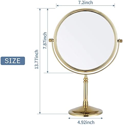 Duvara Monte Makyaj Aynası, Altın Kaplamalı Çeyiz Makyaj Masası Aynası