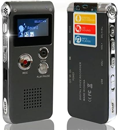 YLHXYPP Profesyonel 8 GB Kalem RecordingTelephone Ses Kaydedici MP3 Çalar Kulaklık Ses (Renk: gösterildiği Gibi, Boyutu: Bir