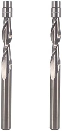 Marka Whiteside Freze Uçları Modeli RFT2100 1/4-İnç Çap Spiral Gömme Trim Up Cut 2 Takım