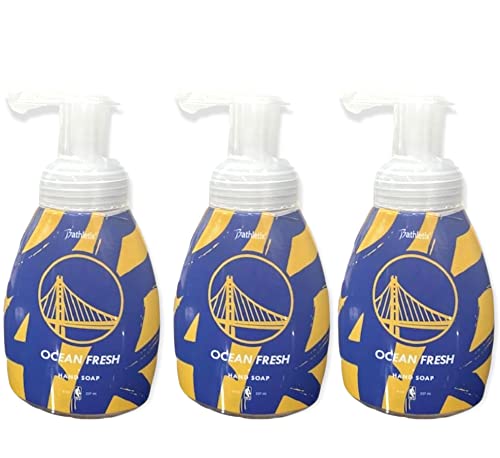 Golden State Warriors NBA Köpük El Sabunu 8oz. 3 Paket / ABD'de Üretilmiştir / Oyununuzu Temizlemenize Yardımcı Olur / Hepimizdeki
