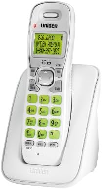 Arayan Kimliği ve Çağrı Bekletme Özelliğine Sahip Uniden DECT 6.0 Kablosuz Telefon-Beyaz (D1364)