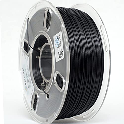 PRİLİN Superhard Karbon Fiber Polikarbonat 1 KG 1.75 3D Yazıcı Filament, Boyutsal Doğruluk + / -0.03 mm, 1 kg Biriktirme, Siyah
