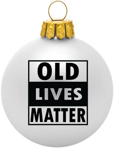 Old Lives Matter Noel Süsü-Komik Noel Süsü-Baba, Anne, Büyükbaba, Büyükanne, Büyükanne, Baba, Yaşlı Adam veya Yaşlı Vatandaş