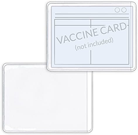 StoreSMART-Aşı Kart Tutucu-Şeffaf Plastik Cep-1000-Paket (PE2169S-VAC-1000)