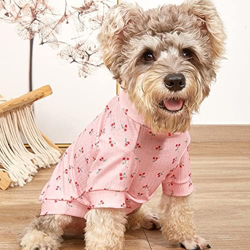 Köpek Giyim-Solmaya Nefes Köpek Yuvarlak Boyun Gevşek-Uydurma Gömlek Pet Giyim Küçük Hayvanlar için