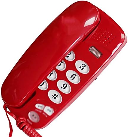 S21DAI Ev Ofisinde Çalışmak için Büyük Telefon Düğmesi Kullanılabilir. Sabit Telefon Sabit Hatlı Retro Telefon Duvara Monte