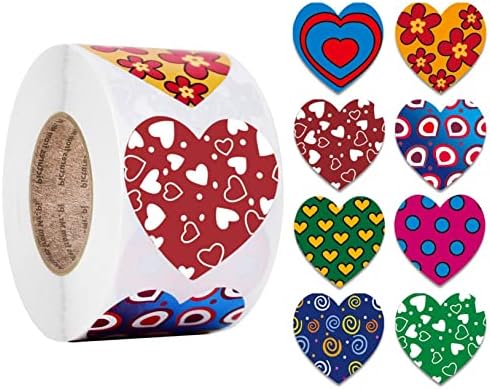 500 pcs Kalp Şekli Aşk sevgililer Günü Sticker Hediye Sızdırmazlık Çıkartmalar Hediye Dekor Wrap Çıkartmalar için Düğün Parti