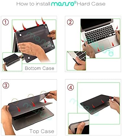MOSISO Plastik Sert Kabuk Kılıf & Klavye Kapak Cilt & Ekran Koruyucu Sadece MacBook Air 11 inç ile Uyumlu( Modeller: A1370