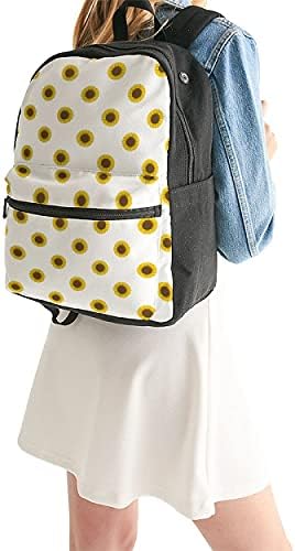 Ayçiçeği Tuval sırt çantası Erkek Kadın Gençler Çanta Unisex Çiçek Sırt Çantası Moda Baskı Omuz çantası (E)