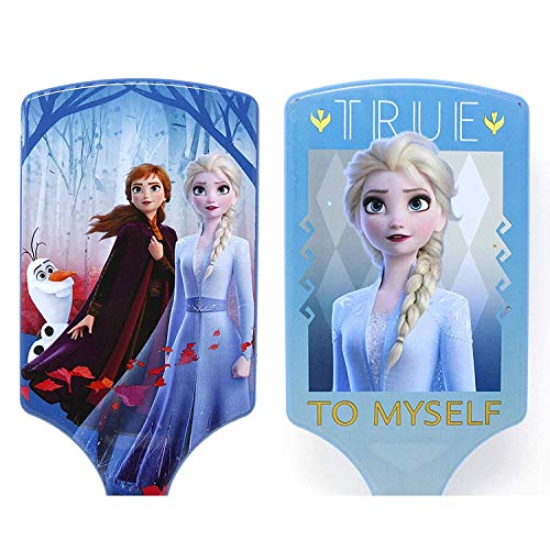 Disney Dondurulmuş 2 Anna ve Elsa Kızlar Kürek Yastık Saç Fırçası, 2 Set