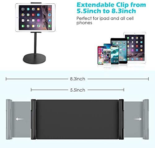 EICAUS 10 halka ışık Standı ve telefon tutucu ile Cep Telefonu tutucu ile Paket: Tablet Standı düşman Masası